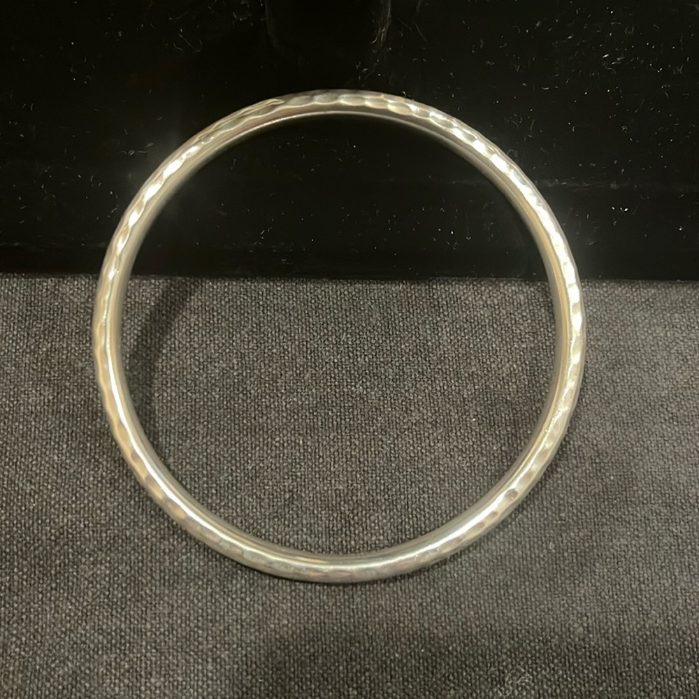 Silpada Solid Sterling Silver Hammered Bracelet - image 1